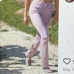 Cup of Joe high rise flare leg Stylish Lavender jeans - nwt